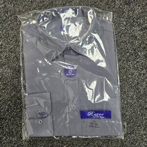 Men's Regular Fit Long Sleeve Solid Color Dress Shirts Charcoal